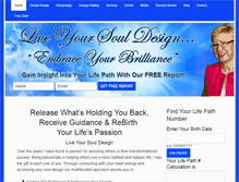 Tablet Screenshot of liveyoursouldesign.com